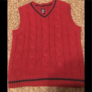 Baby Gap knitted V-neck boys vest size 2T
